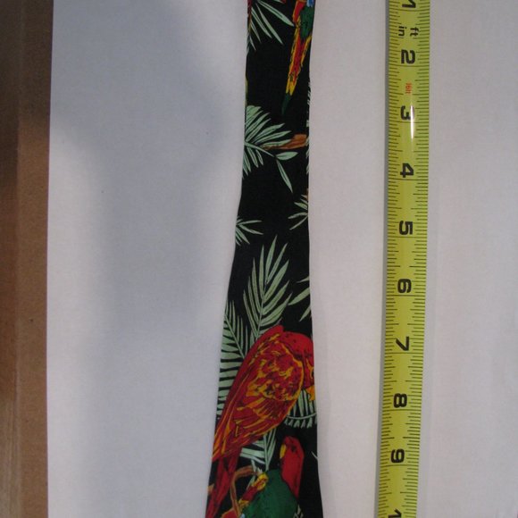 100% Silk Men's Tie Parrot themed by Rosetti 1E - Picture 2 of 7